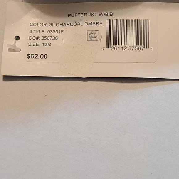 Rothschild Kids Black Puffer Jacket with Hood Lined NWT 12 Months - Picture 3 of 12